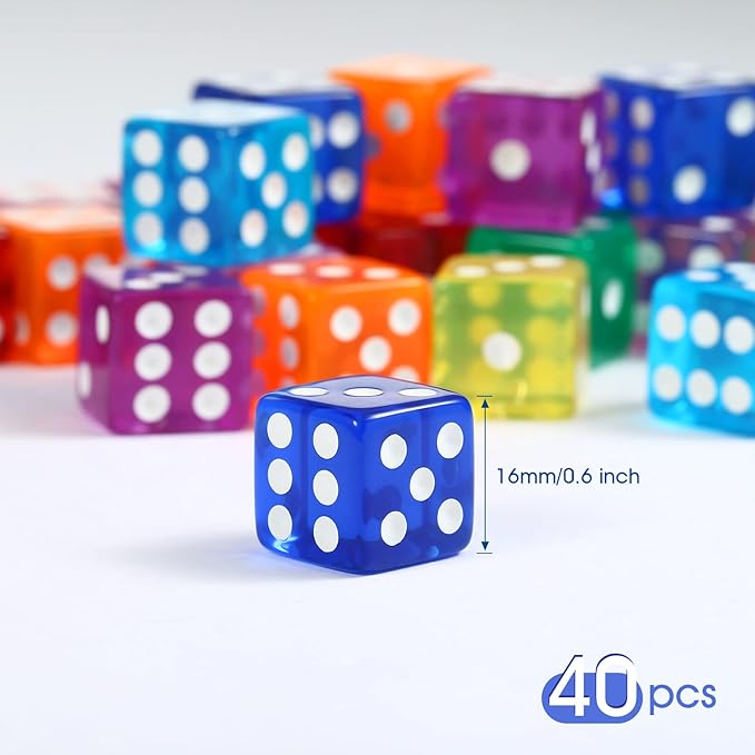 40-Piece Colored Dice Set - Image 2