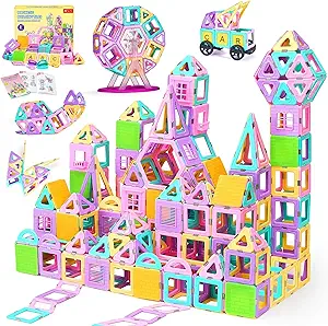 165 PCS Magnetic Tiles Building Set